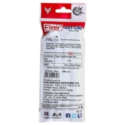 Flair Hotline Swiss Technology Black Ink Ball Pen - Pack of 5 (Buy 1 @50%) 2