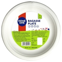 Home one Bagas Disposable Round Plate 17 cm (15 pcs) 2