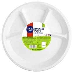 Home One Bagasse Disp 4CP Plate 28 cm Pack of 10
