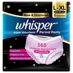 Whisper Period Panty L-XL 6 pcs
