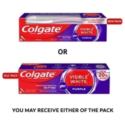 Colgate Visible White Purple Tooth Paste 100g +20 g 9
