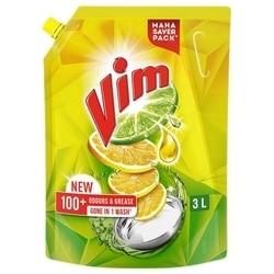 Vim Lemon Dishwash Liquid 3 L