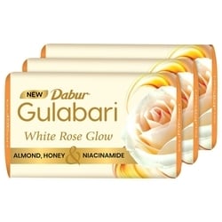 Dabur Gulabari White Rose Glow Soap 150 g (Pack of 3)