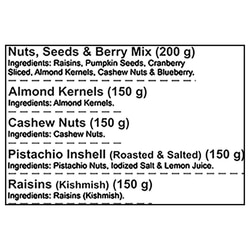 Nutraj Wishes Assorted Dry Fruits Gift Pack 800 g 7