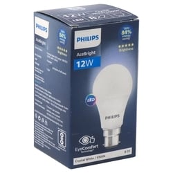 Philips Ace Bright 12W Crystal White 6500k B22 LED Bulb 5