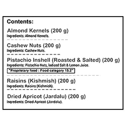 Nutraj Wishes Dry Fruits Gift Pack 1 kg 12