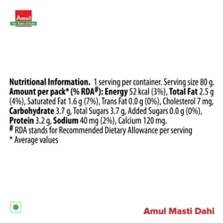 Amul Masti Dahi 80 g (Cup) 3