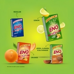Eno Lemon Flavour Fruit Salt 5 g (Pack of 6) 5