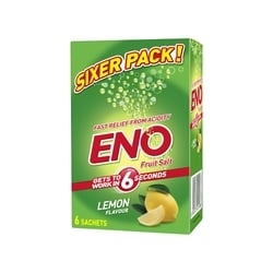 Eno Lemon Flavour Fruit Salt 5 g (Pack of 6)