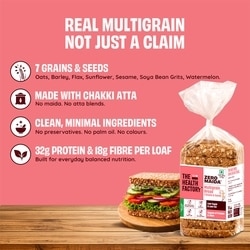 The Health Factory Zero Maida Multigrain Bread 375 g 3