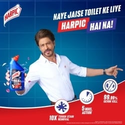 Harpic Disinfectant Toilet Cleaner Original 600 ml + Lizol Disinfectant Surface & Floor Cleaner Citrus 625 ml 2