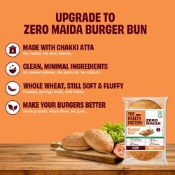 The Health Factory Zero Maida Burger Bun 120 g 3