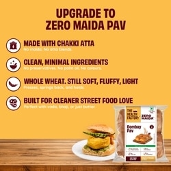 The Health Factory Zero Maida Bombay Pav 156 g 3