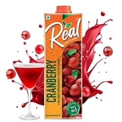 Real Fruit Power Cranberry Fruit Juice 1 L