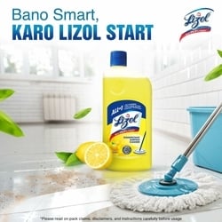 Harpic Disinfectant Toilet Cleaner Original 600 ml + Lizol Disinfectant Surface & Floor Cleaner Citrus 625 ml 3