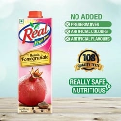 Real Fruit Power Masala Pomegranate Juice 1 L 6