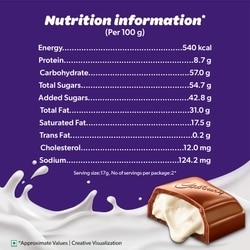 Cadbury Dairy Milk Milkinis Duo Pack Chocolate Bar, 34 g 5