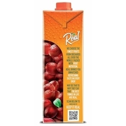 Real Fruit Power Cranberry Fruit Juice 1 L 3