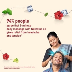 Navratna Hair Oil with 9 Active Herbal Ingredients 90 ml 9