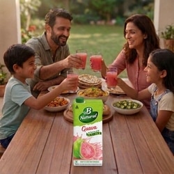 B Natural Guava Gush Fruit Drink 1 L 5