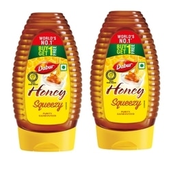 Dabur Honey Squeezy 225 g (Buy 1 Get 1 Free)