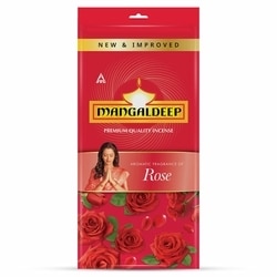 Mangaldeep Rose Puja Zip lock Agarbatti 125 g