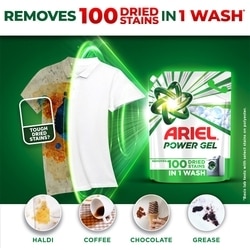Ariel Power Gel Front Load Liquid Detergent 2 kg 4