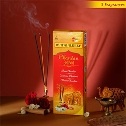 Mangaldeep Chandan 3in1 Incense Sticks - 180 pcs 2