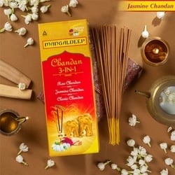 Mangaldeep Chandan 3in1 Incense Sticks - 180 pcs 5