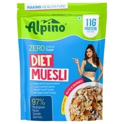 Alpino Zero Added Sugar Nut & Berries Diet Muesli 400 g