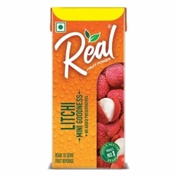 Real Fruit Power Litchi Juice 125 ml (Pack of 10) 2