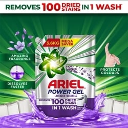 Ariel Matic Lavender Power Gel Liquid 3.6 kg 4