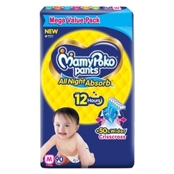 Mamy Poko Pants M Size 7-12 kg ((90 Packs) 4