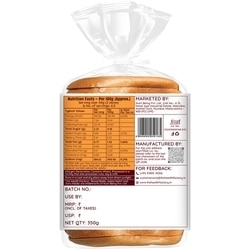 The Health Factory Zero Maida Whole Wheat Bread 350 g 4