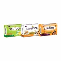 Santoor Sandal & Turmeric Soap 125 g (Pack of 4) 8