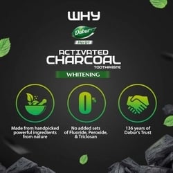 Dabur Herbal Whitening Activated Charcoal Toothpaste 120 g (Pack of 2) 5