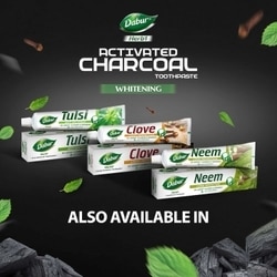 Dabur Herbal Whitening Activated Charcoal Toothpaste 120 g (Pack of 2) 6