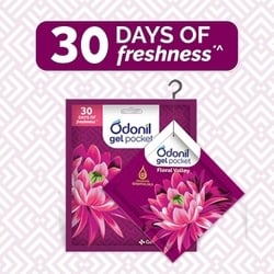 Odonil Floral Valley Gel Pocket Air Freshener 10 g 4