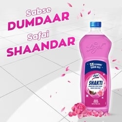Lizol Shakti Rose Fresh Disinfectant Floor Cleaner 900 ml 3
