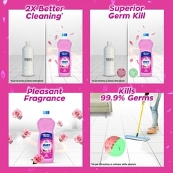 Lizol Shakti Rose Fresh Disinfectant Floor Cleaner 900 ml 5