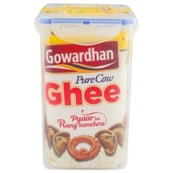 Gowardhan Cow Ghee 1 L (Pack of 2) Pouch With Lock Container 2
