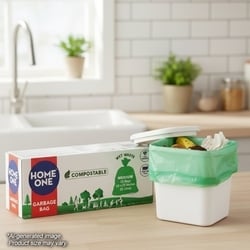 Home One Green Compostable Garbage Bags 19x21 inch (15 pcs) 2