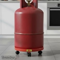 Anjali Round Plastic Gas Trolley 30x30 cm 2