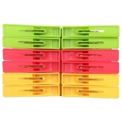 Swastik Platinum Assorted Plastic Cloth Clip 12 pcs