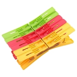 Swastik Platinum Assorted Plastic Cloth Clip 12 pcs 2