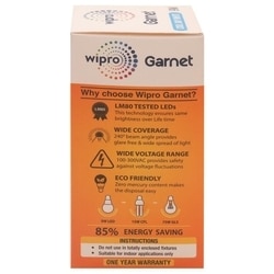 Wipro Garnet White Consumer LED Bulb 9 W 5