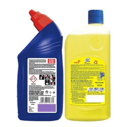 Harpic Disinfectant Toilet Cleaner Original 600 ml + Lizol Disinfectant Surface & Floor Cleaner Citrus 625 ml 8