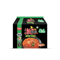 Geki Nissin Hot & Sour Korean Veg Noodles 400 g 3