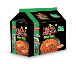 Geki Nissin Hot & Sour Korean Veg Noodles 400 g