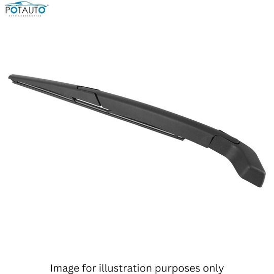 Potauto Rear Wiper Blade With Arm Compatible For SKODA FABIA | Natural Rubber, Durable and Noise-Free|Part-A449